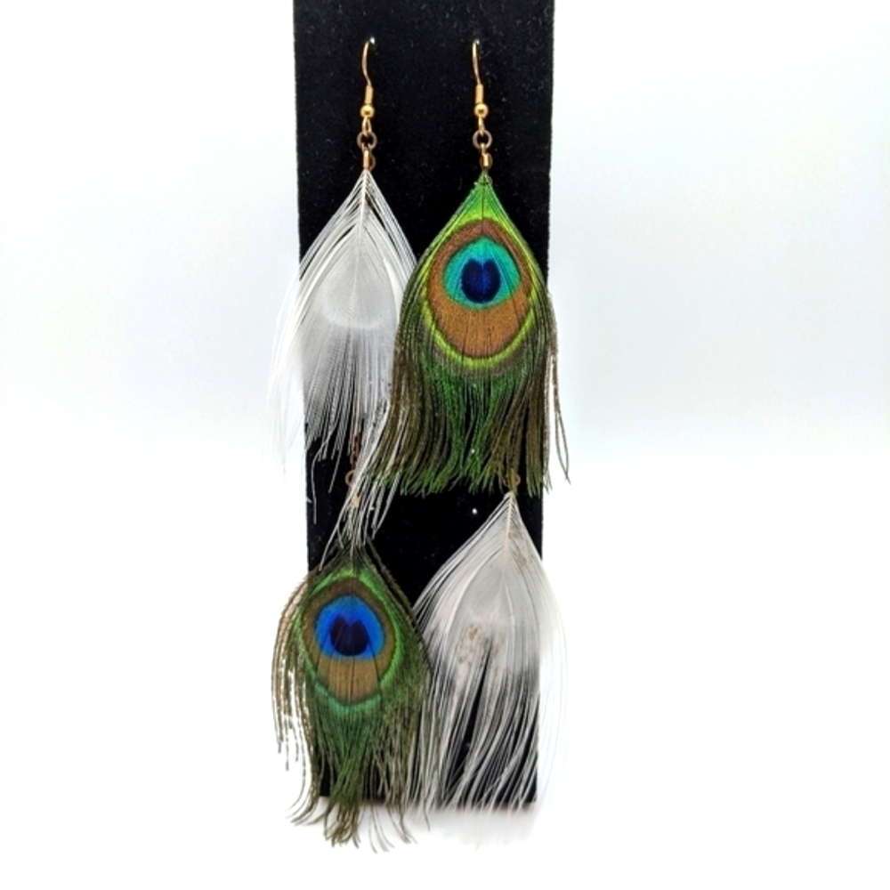 Handmade Cruelty-Free Shoulder Duster Earrings